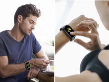 Load image into Gallery viewer, 2 In 1 Smart Watch with Bluetooth Earphone - AI Heart Rate Monitor Smart Wristband Long Time Standby Sport Watch