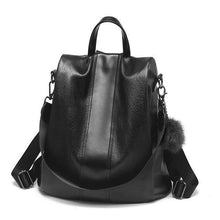 Load image into Gallery viewer, PREMIUM Premium Leather Three Way Anti-Thief Women's Backpack
